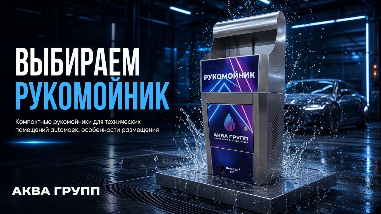 Компактные рукомойники для технических помещений автомоек: особенности размещения