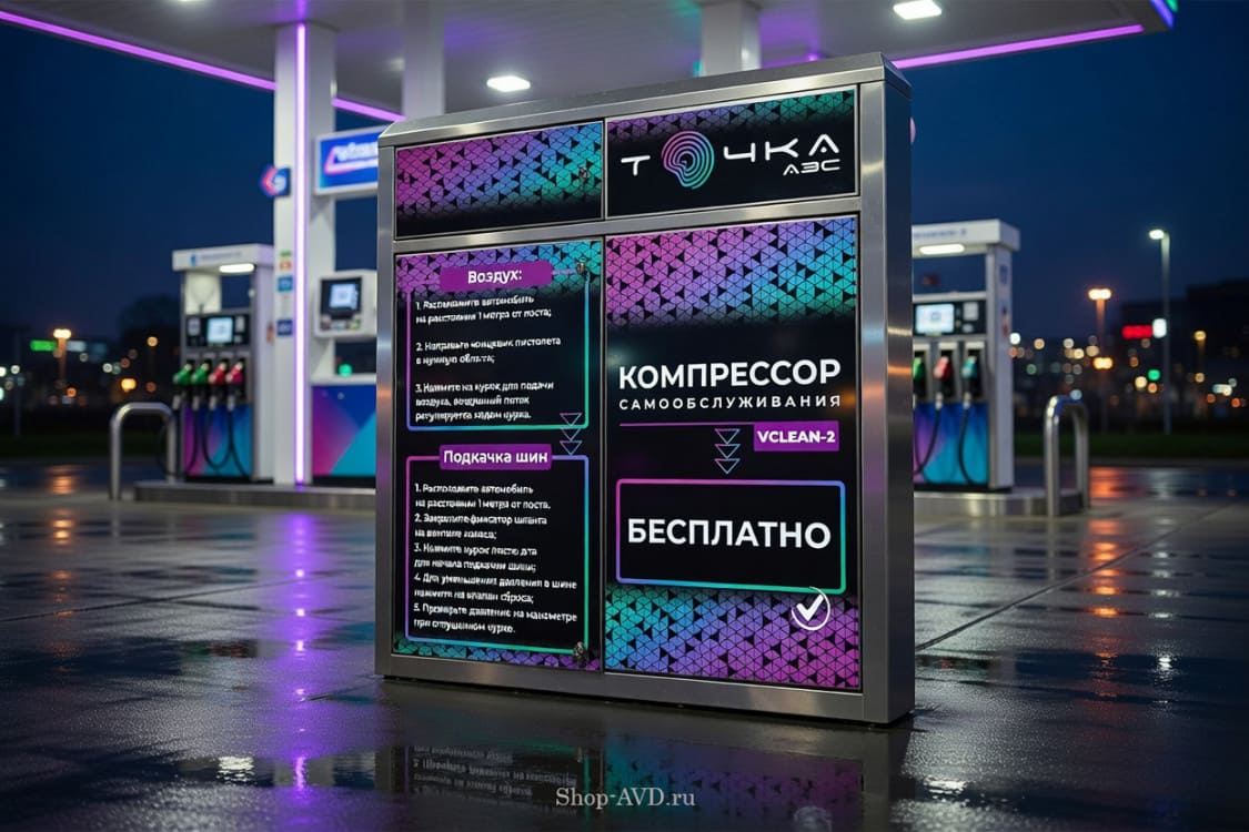 Пылесос самообслуживания на 2 поста + компрессор