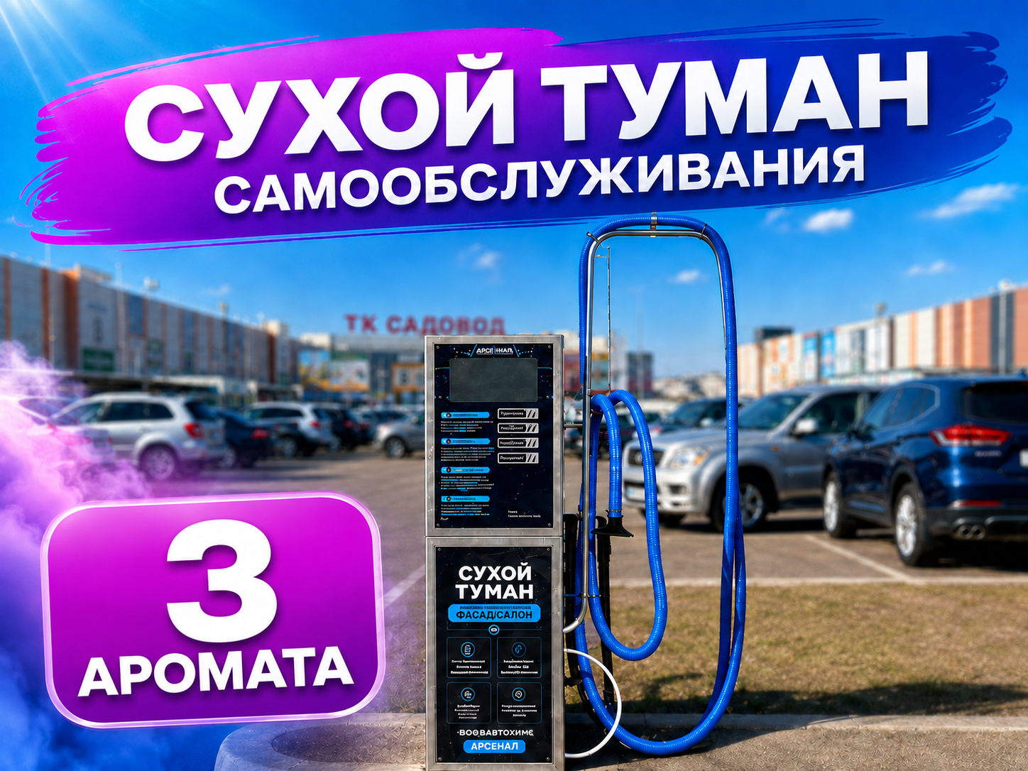 Сухой туман самообслуживания - 3 Аромата